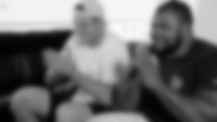 Brandon Williams And Ryan Mallett Compete In Madden