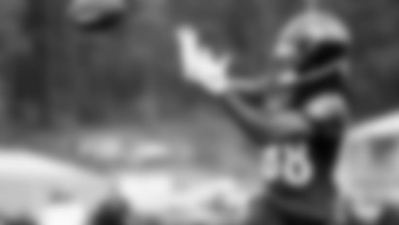 Camp Highlights: Rookie Adeboyejo Hauls in a Long Pass