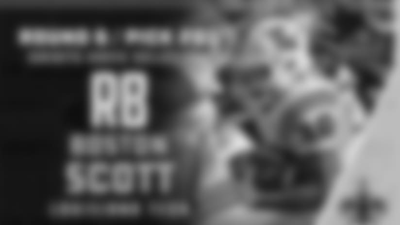 Boston Scott on being drafted by the Saints: 'We've always been Saints fans'