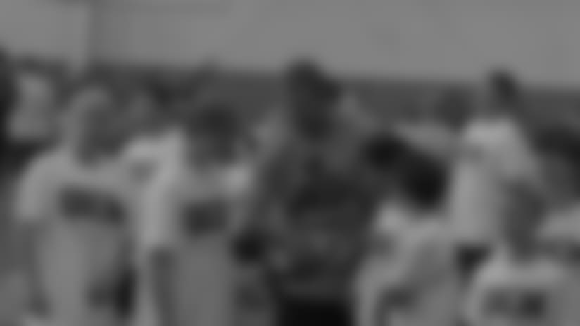 Ben bring smiles to his youth football camp
