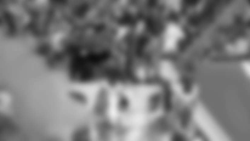Tennessee Titans mascot T-Rac enters the game before an NFL football game between the Tennessee Titans and the Baltimore Ravens on Sunday, Nov. 5, 2017, in Nashville, Tenn. The Titans won 23-20. (Jeff Haynes/AP Images for Panini)