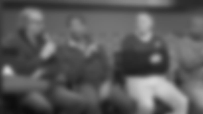 Jordan, Thomas and Millard Hold Super Bowl Week Q&A