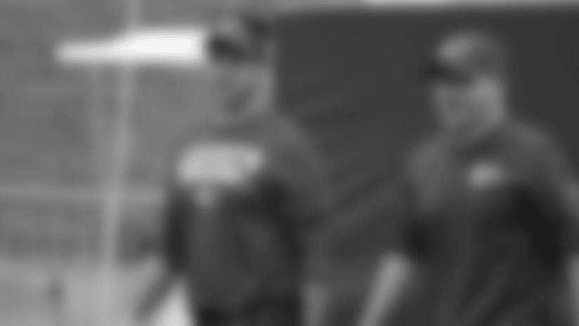 Veach with Director of Player Personnel, Mike Borgonzi.