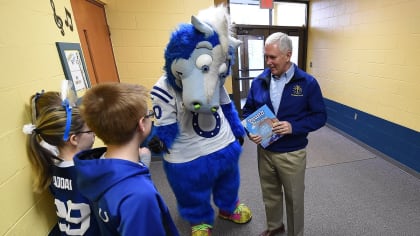 Blue Indianapolis Colts Mascot - Who's up for 17-0? #ForTheShoe