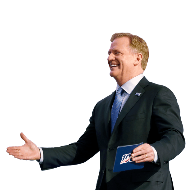 **COMMISSIONER GOODELL** HOSTS YOUR FANTASY DRAFT