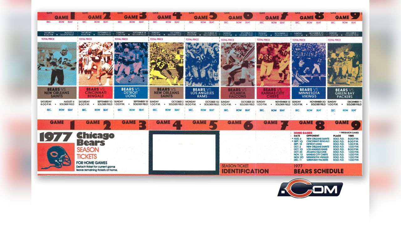 Ticket Stubs One ticket Chicago Bears 2012 NFL ticket stubs Sports Mem, Cards & Fan Shop cub.co.jp