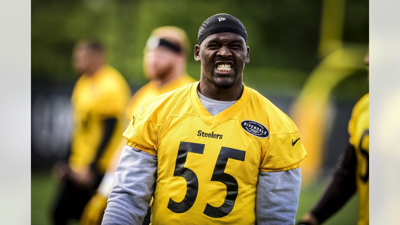 Vince Williams wears Ryan Shazier's jersey in practice