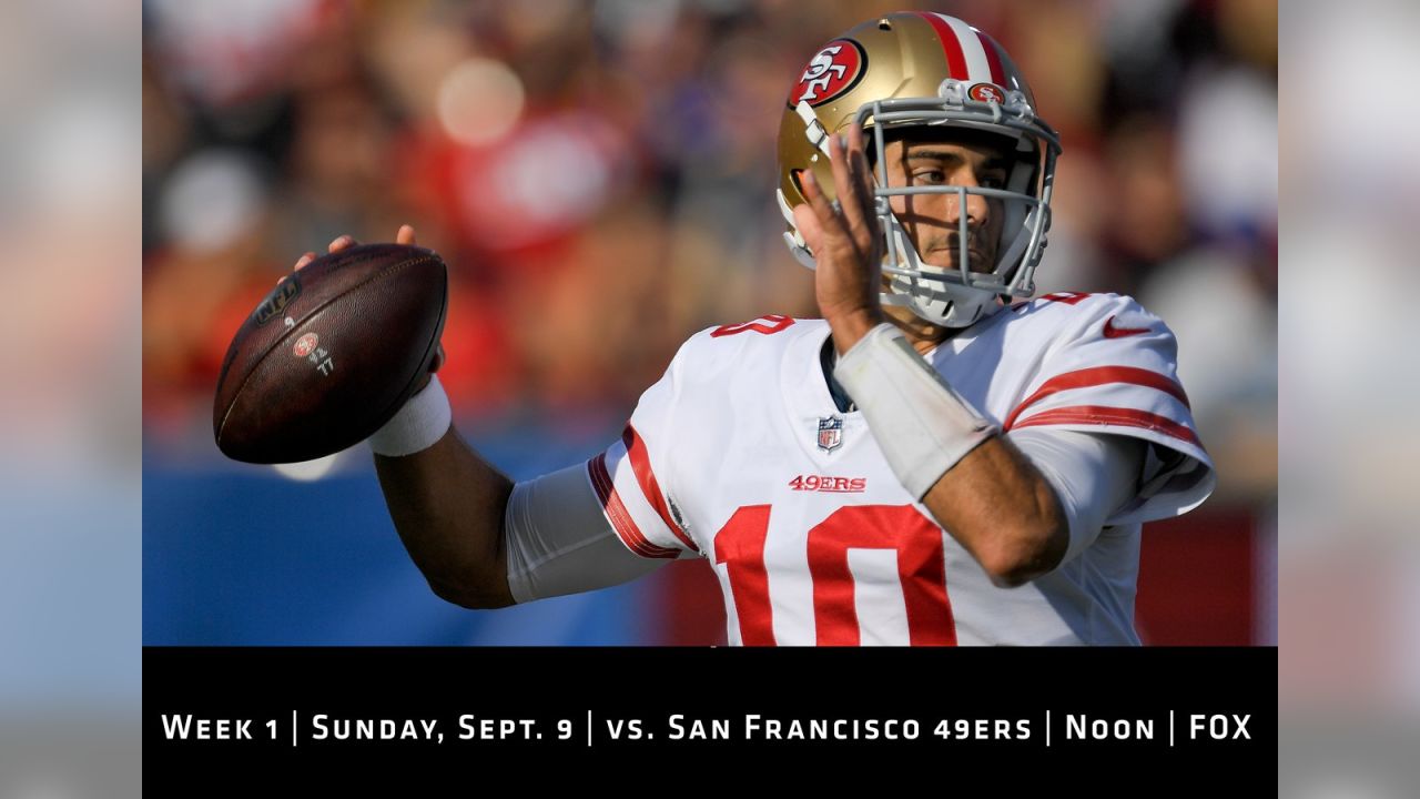 Quarterback Jimmy Garoppolo went 5-0 as a starter to close out 2017, completing 120 of 178 passes (67.4 percent) for 1,560 yards. He threw seven touchdowns and five interceptions.