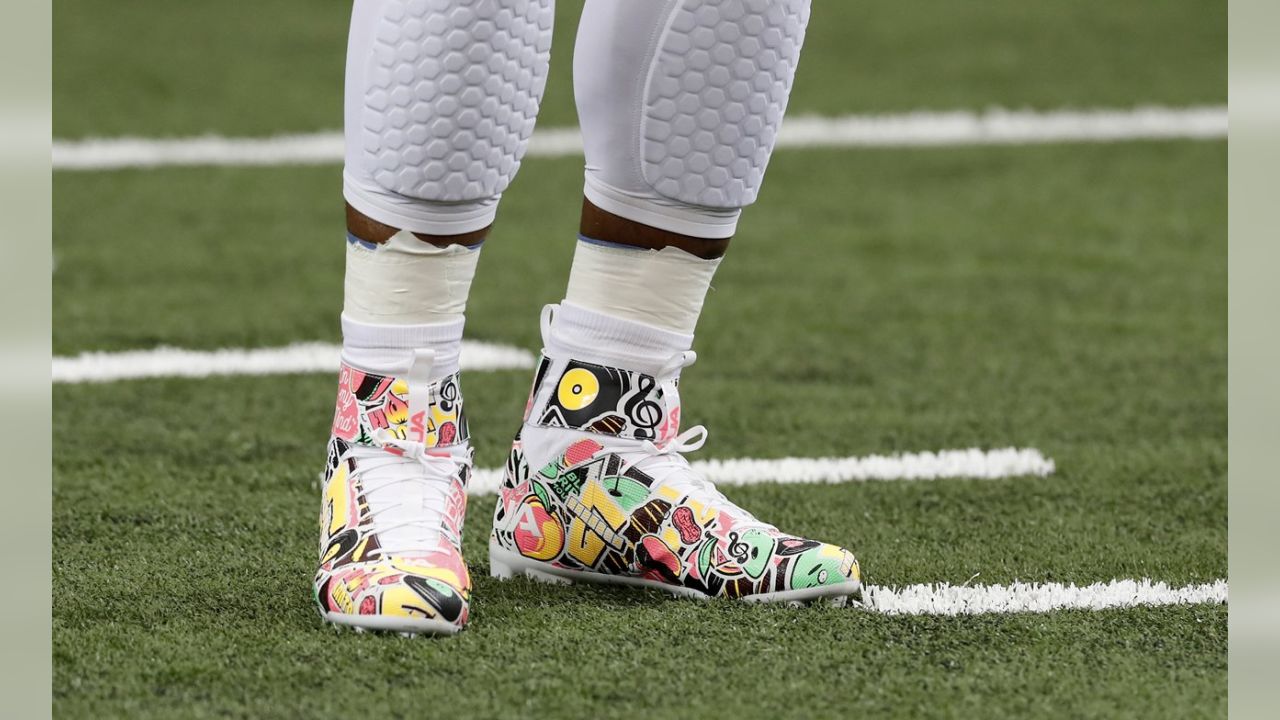 all white cam newton cleats