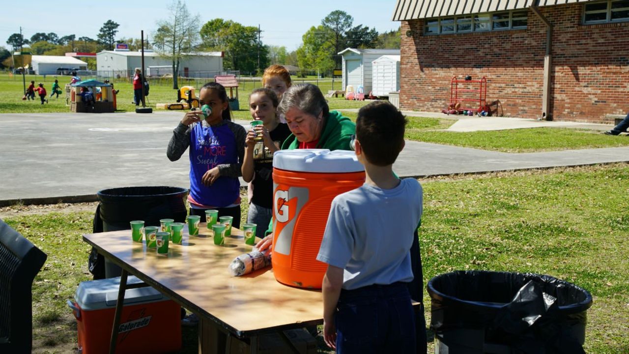 Play Football Experience At Dularge Elementary