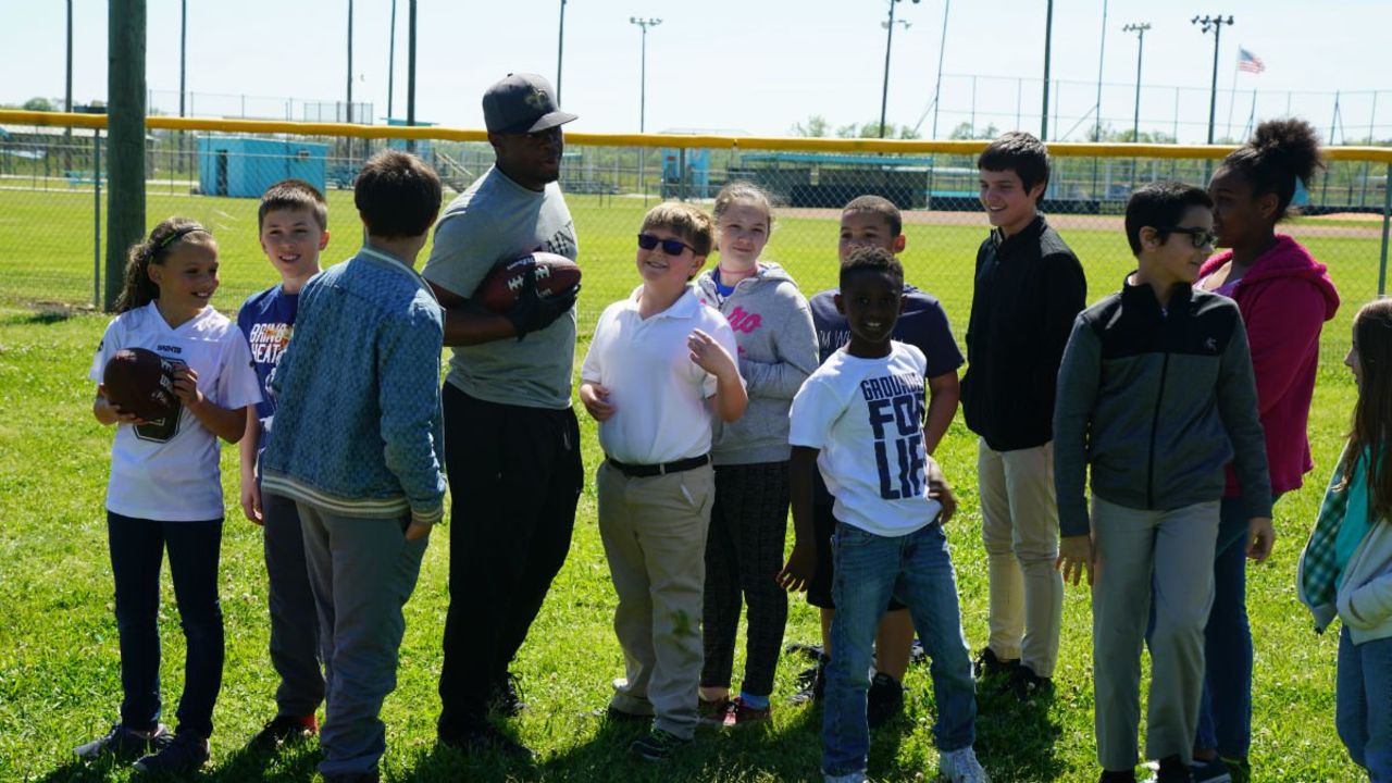 Play Football Experience At Dularge Elementary