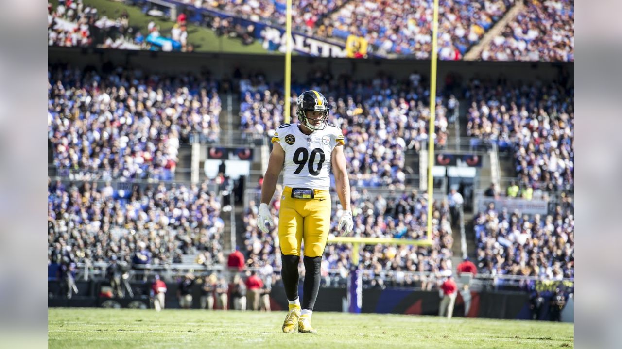 T.j. Watt Pittsburgh Steelers Unsigned Action Photograph