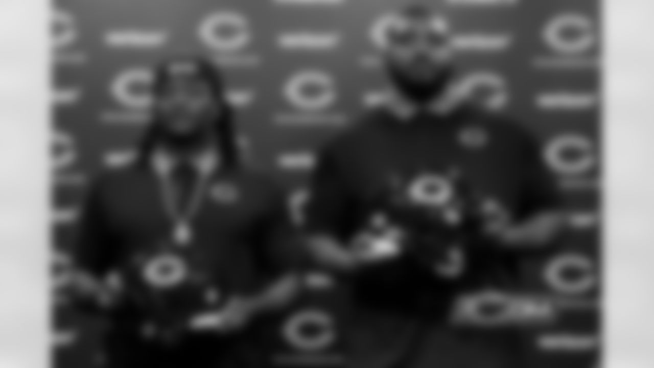New Bears linebacker Danny Trevathan (left) and offensive tackle Bobby Massie (right).
