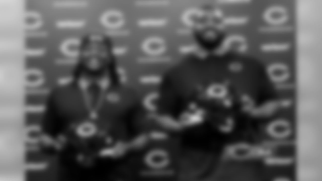 New Bears linebacker Danny Trevathan (left) and offensive tackle Bobby Massie (right).