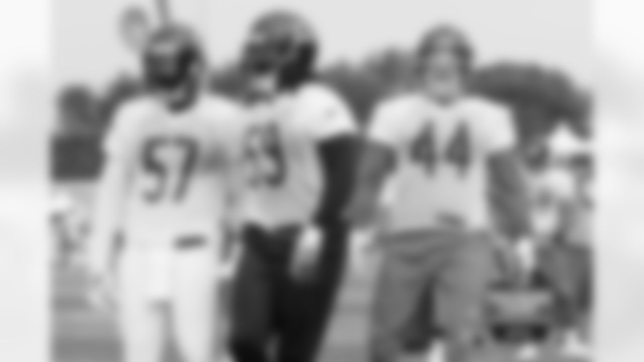 LB Lamin Barrow (57), LB Danny Trevathan (59) and LB Nick Kwiatkoski (44).
