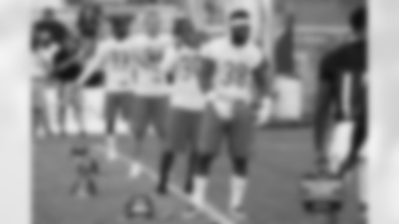 DBs Adrian Amos (38), Demontre Hurst (30), Chris Prosinski (31) and Taveze Calhoun (33).