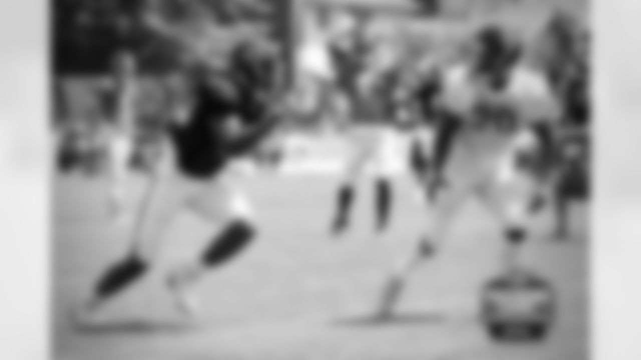 WR Kevin White (13) and DB De'Vante Bausby (20).