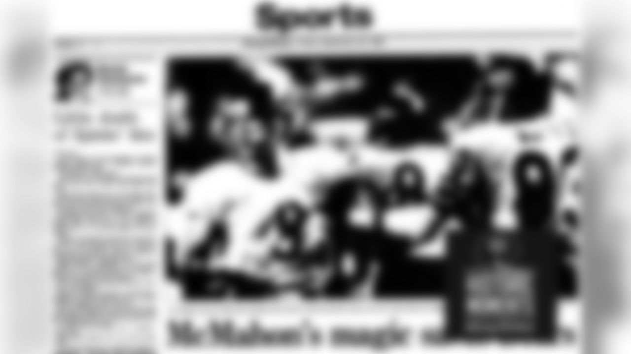 The front of the sports page of the Chicago Tribune on September 20, 1985. Bears Historic Moments - Chicago Tribune
