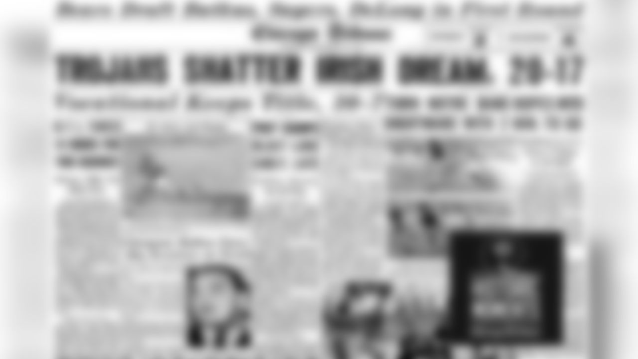 The front page of the Chicago Tribune. Bears Historic Moments - Chicago Tribune
