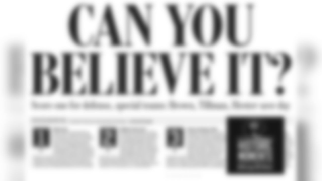 The Chicago Tribune headline the day after the comeback win. Bears Historic Moments - Chicago Tribune
