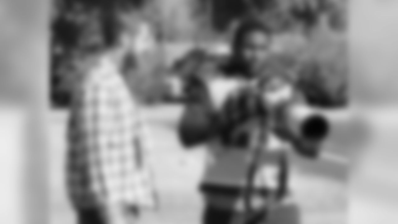 CB Patrick Peterson borrows a camera to take photos