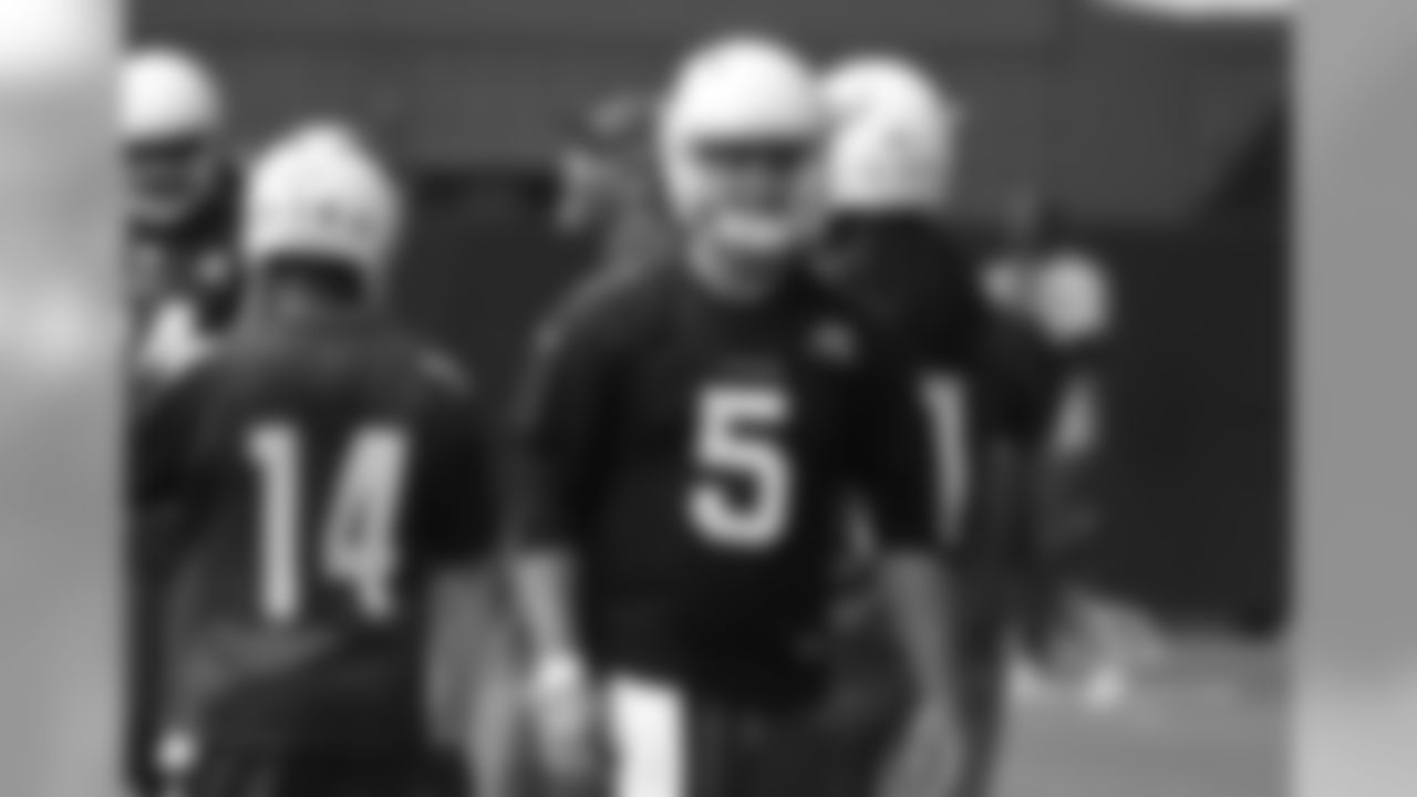 QB Drew Stanton smiles after a TD bomb