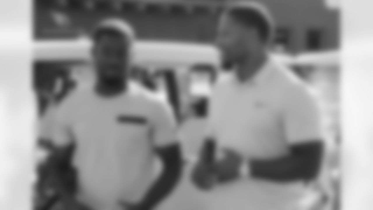 WR John Brown (left) and RB David Johnson