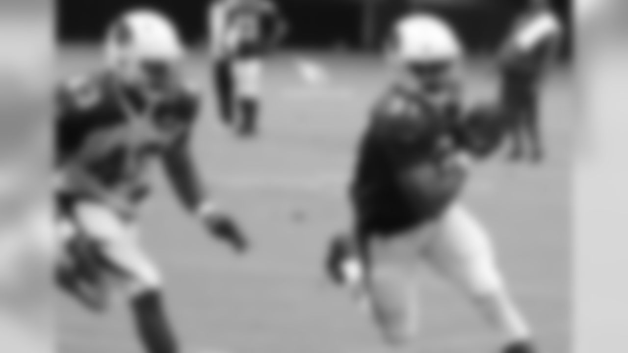 RB David Johnson gets chased by LB Haason Reddick