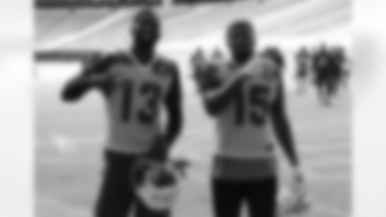 WRs Jaron Brown and Jeremy Ross