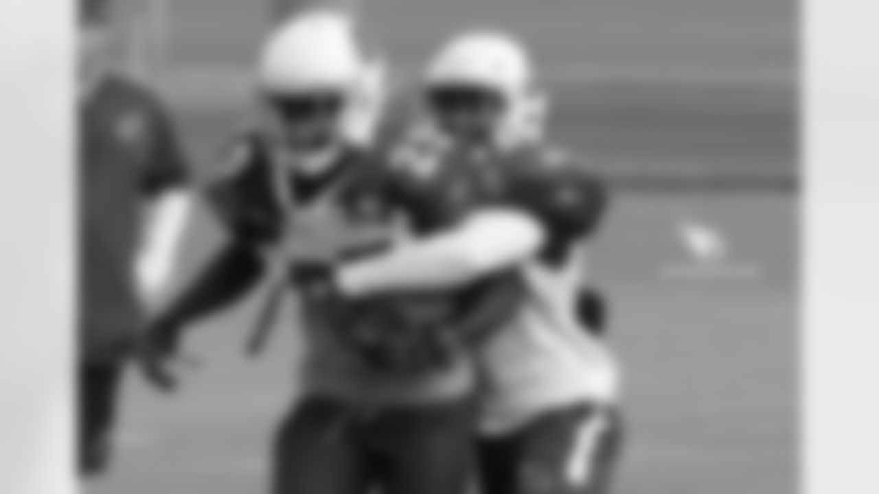 S Budda Baker forces a fumble in a drill