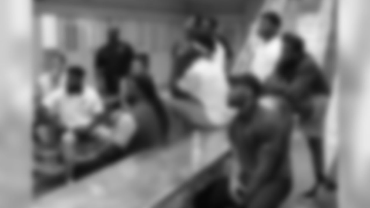 The first group at the jail