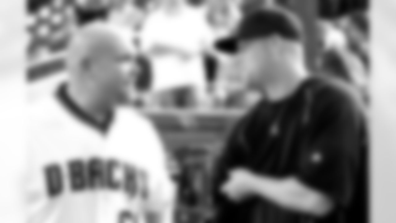 GM Steve Keim (left) with D-Backs RHP Archie Bradley