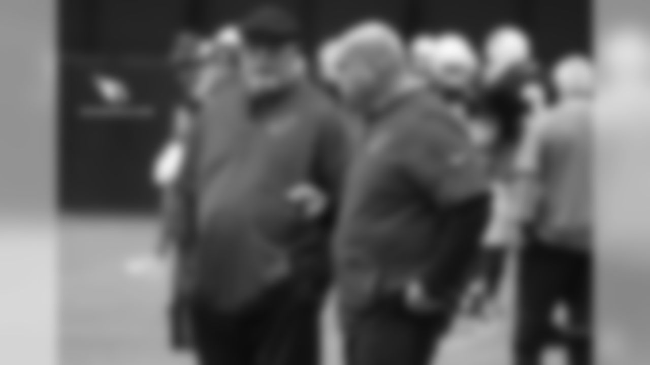 Coach Bruce Arians (left) and GM Steve Keim