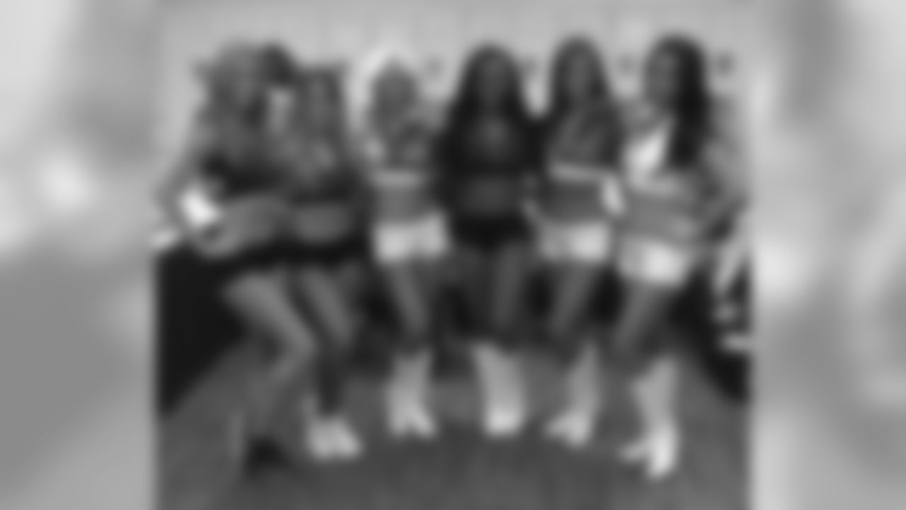 Alexandria (third from left) with some fellow Pro Bowl cheerleaders