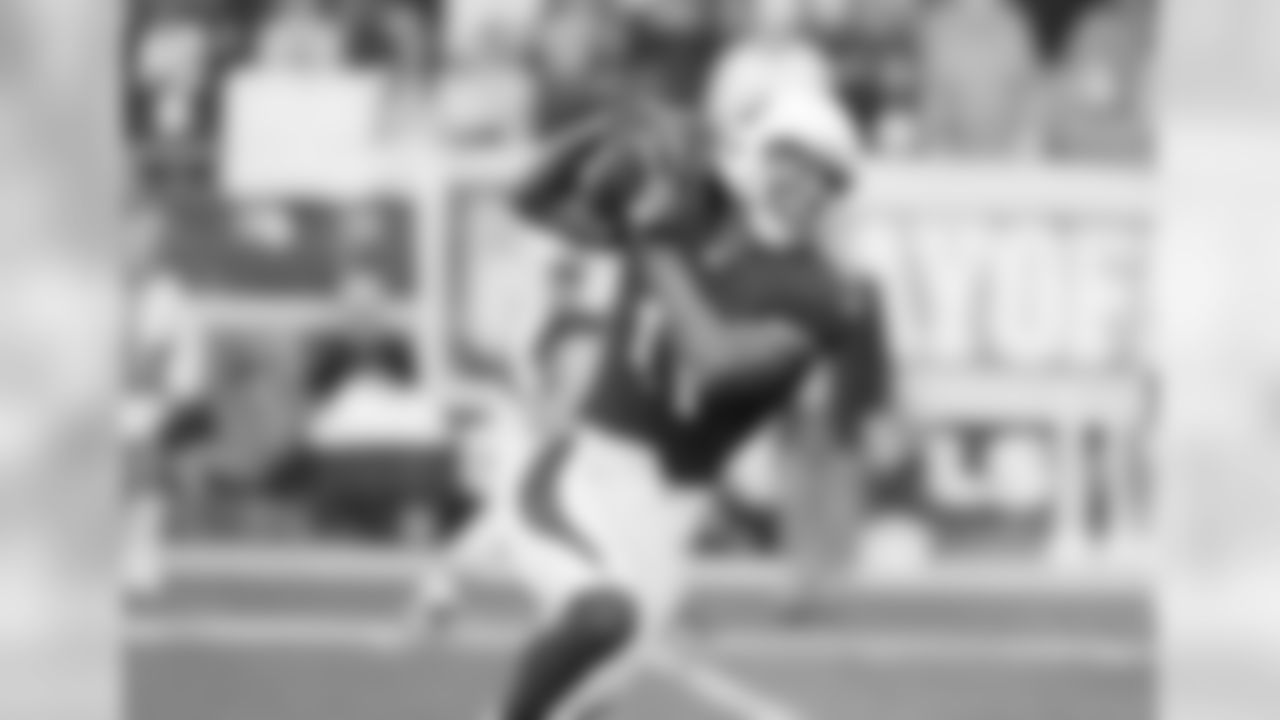 Hauling in the throw-back-pass bomb for a touchdown in the NFC Championship