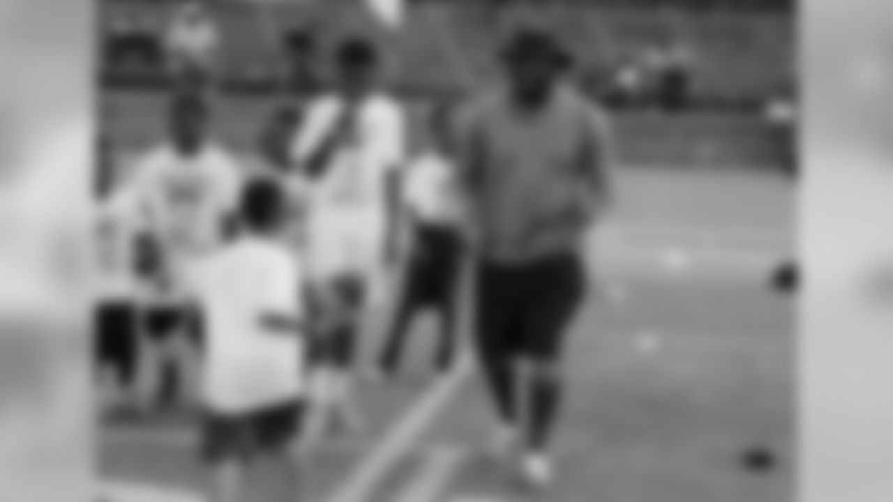 Patrick Peterson Sr. coaches some kids