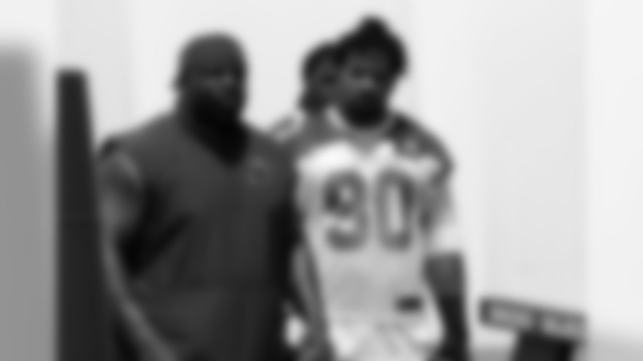 DLine coach Brentson Buckner and DT Robert Nkemdiche