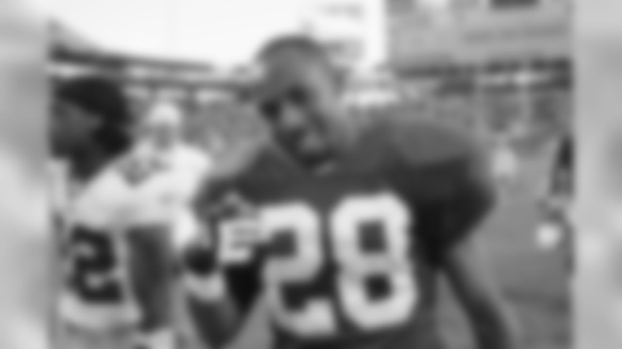 CB Duane Starks after a win over the Giants in 2004