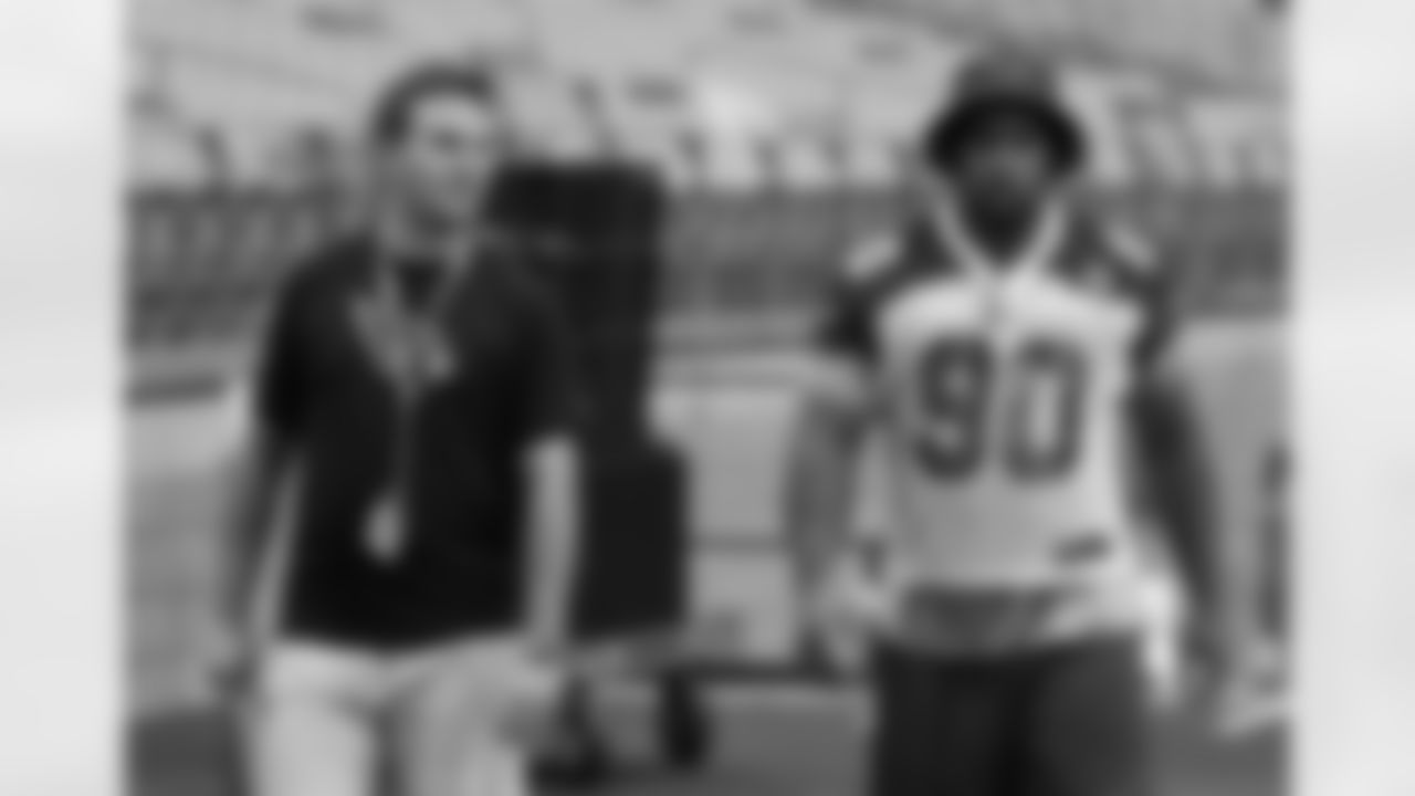 Director of media relations Chris Melvin and DT Robert Nkemdiche