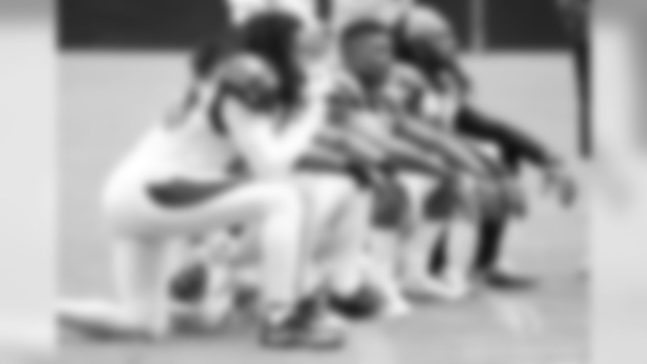 From left: S Marqui Christian, S Tony Jefferson, S D.J. Swearinger
