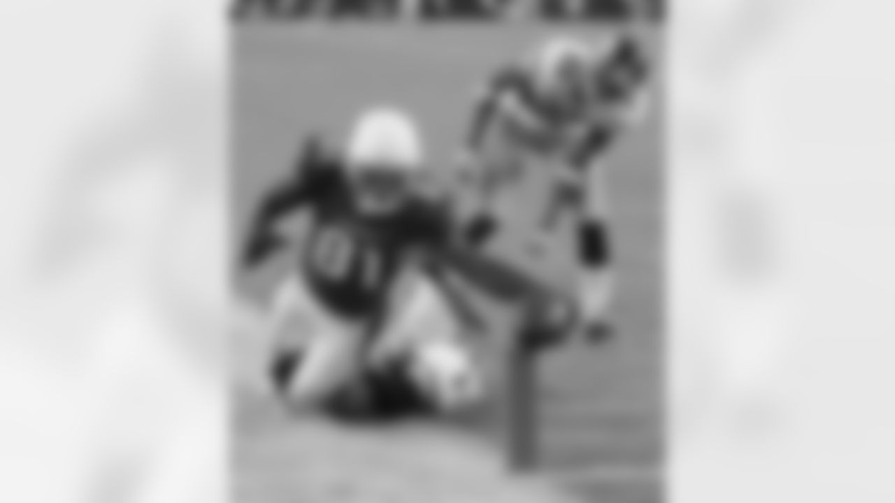 WR Anquan Boldin stretches for the pylon in 2008