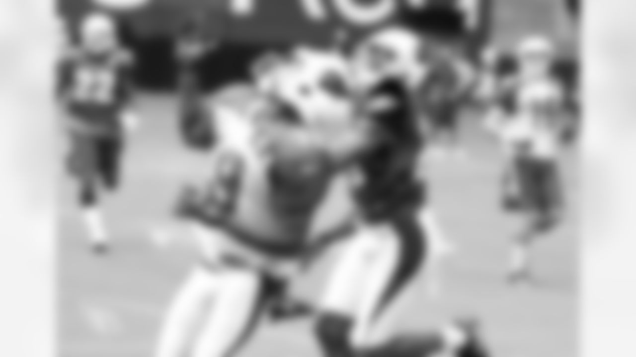 CB Brandon Williams looks up for a tipped pass