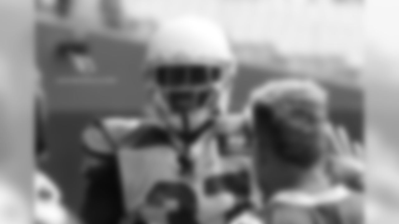 S Durell Eskridge smiles after an interception