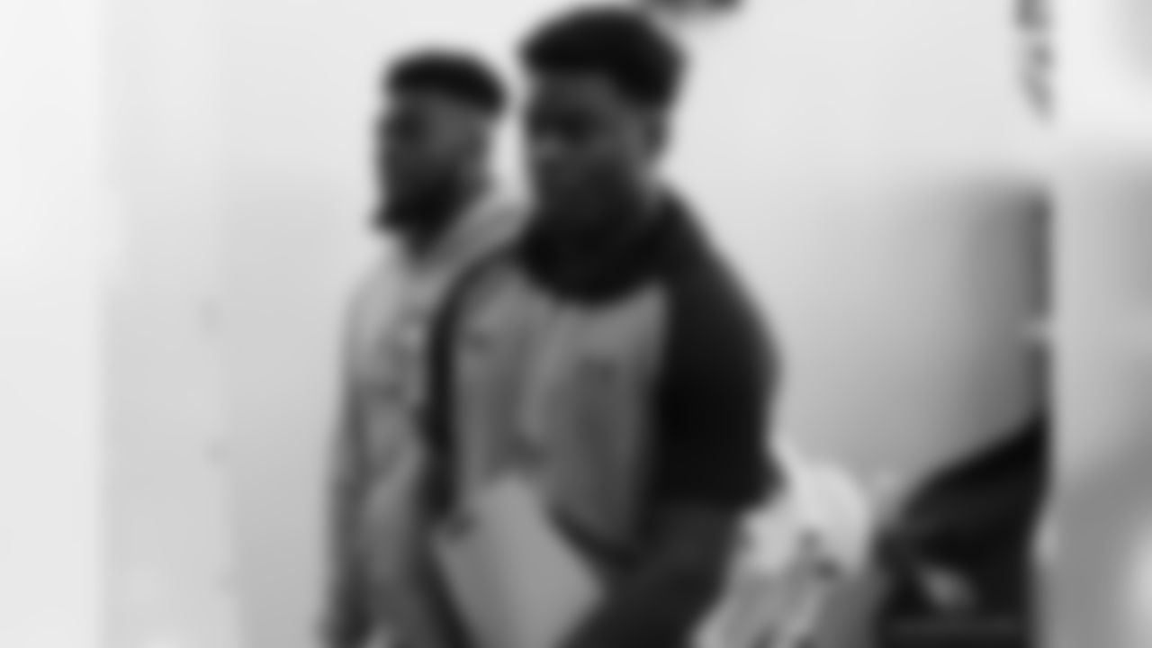 RB T.J. Logan (left) and CB Rudy Ford