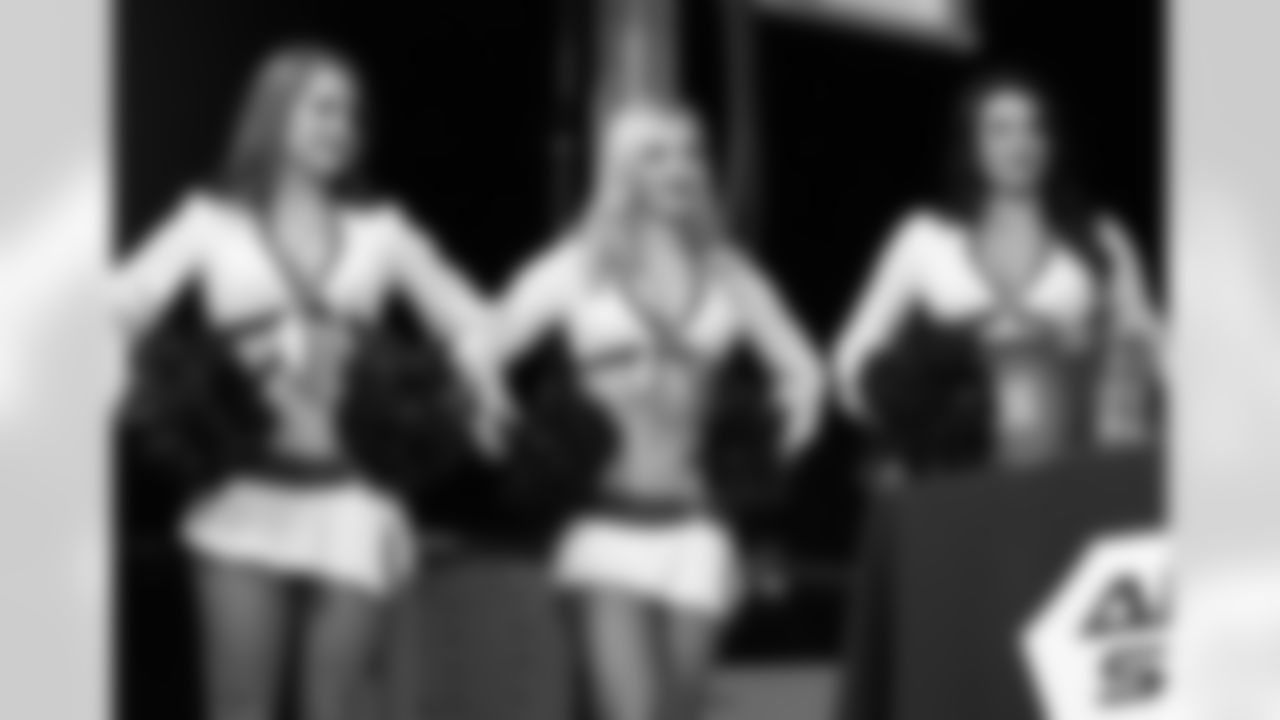 Cheerleaders on stage