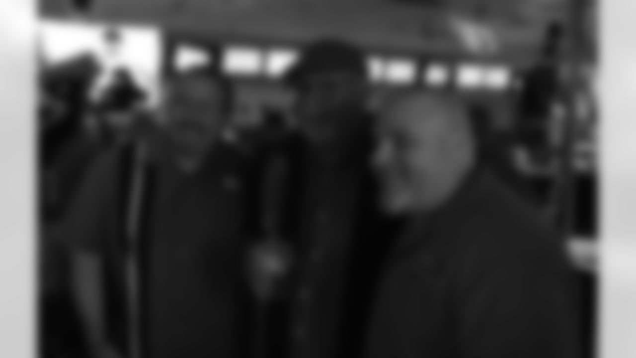 Bruce Arian with some fans