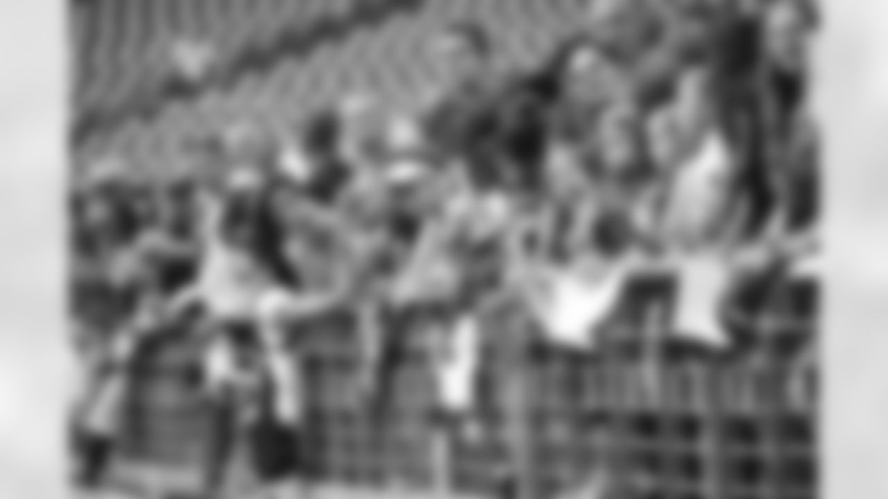 Fans wait to get autographs from their favorite Cardinals after Cards Camp practice