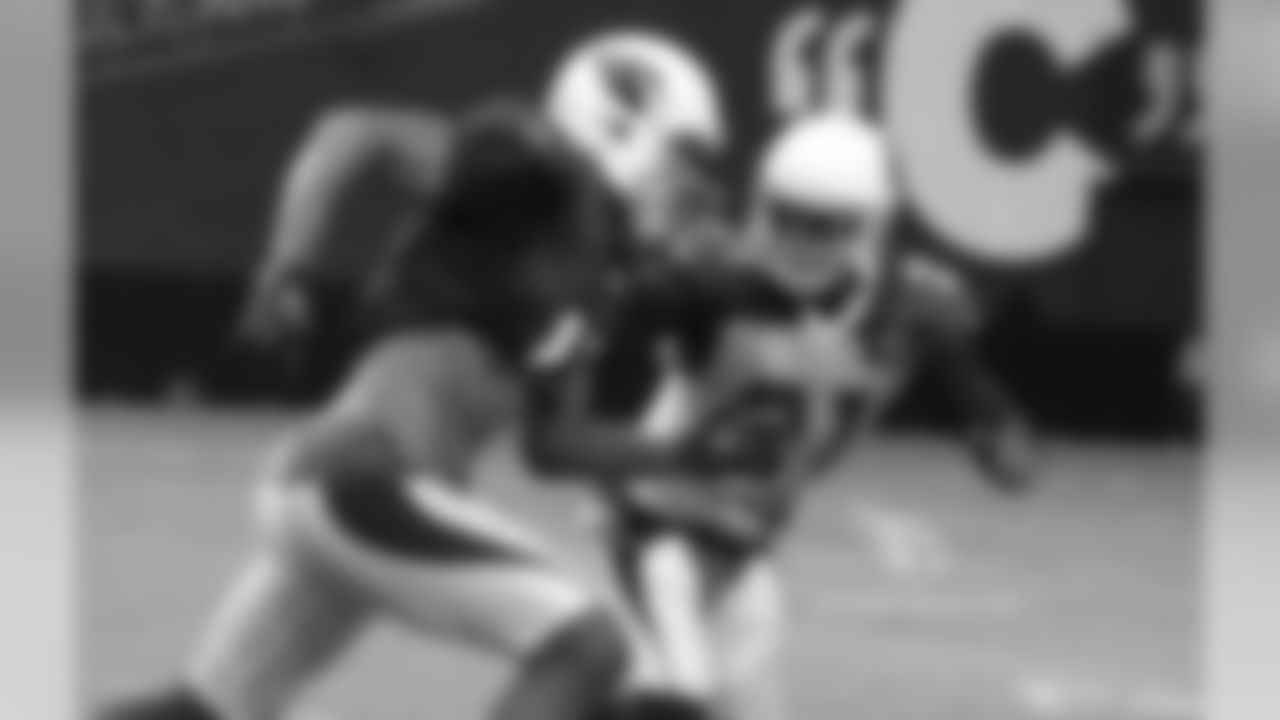 CB Patrick Peterson covers WR Larry Fitzgerald