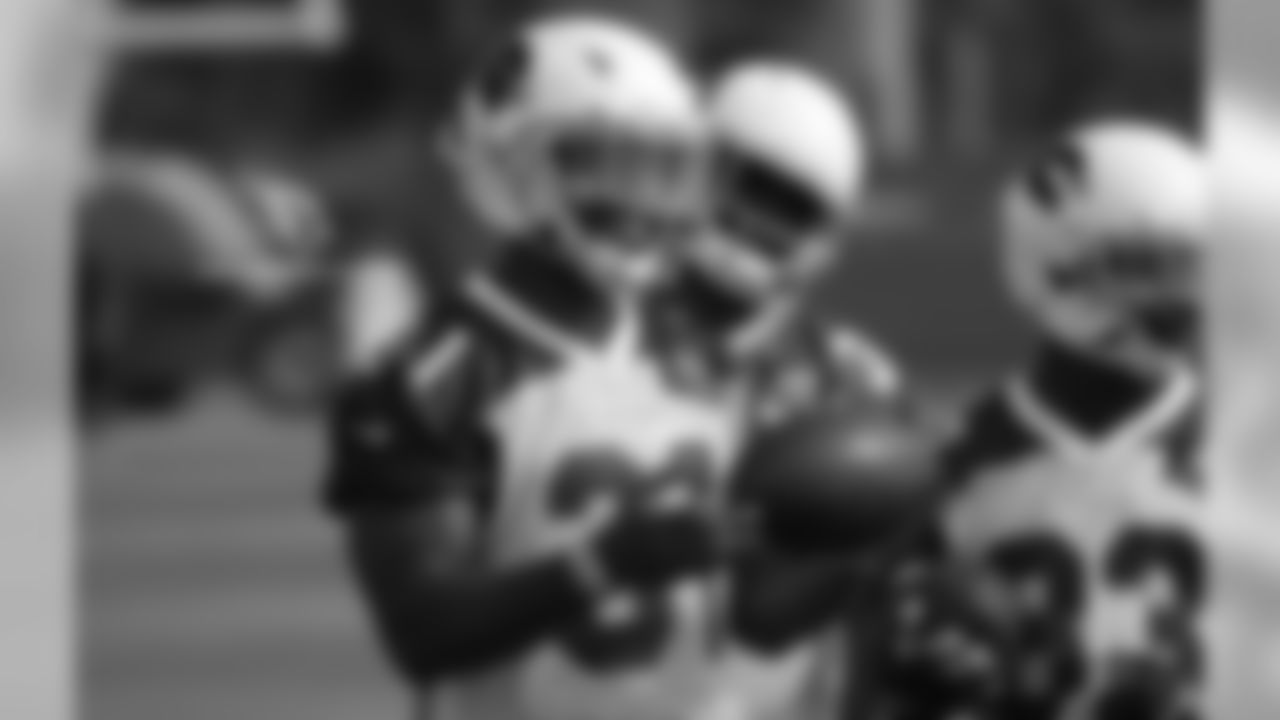 RB David Johnson during OTAs