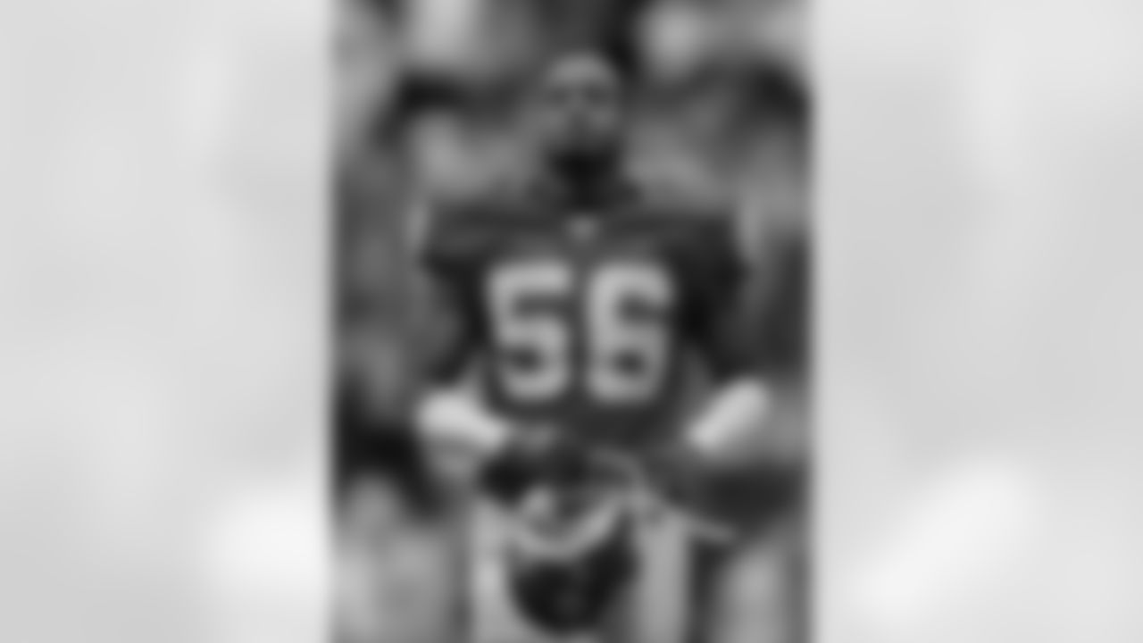 Kansas City Chiefs linebacker Derrick Johnson (56) stands on the field during the Dec. 11, 2005 away game against the Dallas Cowboys. The Chiefs lost 28-31.